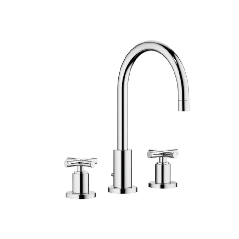 Dornbracht-TARA.-Waschtisch-Dreilochbatterie-mit Ablaufgarnitur-Ausladung 165mm-chrom, 20713892-00 Galeriebild 1
